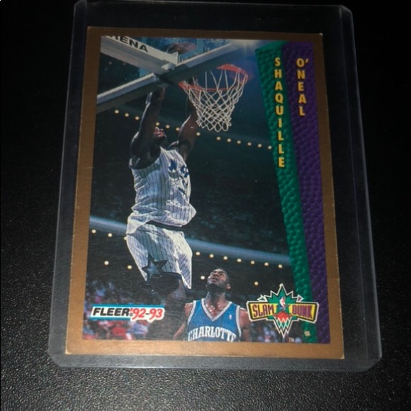 Shaquille O'Neal RC 1992-1993 Fleer Slam Dunk Pose - Picture 1 of 6